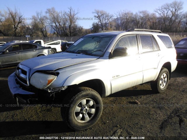 JTEBU14R578084464 - 2007 TOYOTA 4RUNNER SR5/SPORT SILVER photo 2