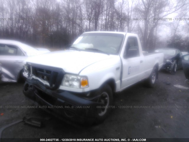 1FTYR10D18PA46702 - 2008 FORD RANGER WHITE photo 2