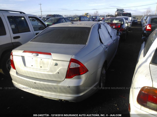 3FADP0L34AR377232 - 2010 FORD FUSION HYBRID SILVER photo 4