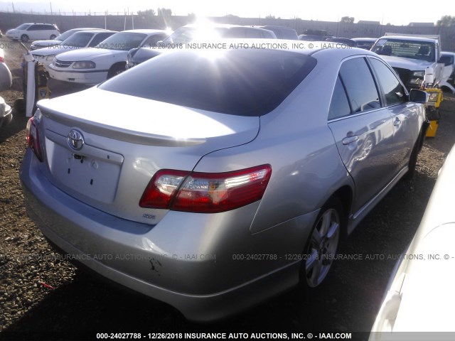 4T1BE46K38U772891 - 2008 TOYOTA CAMRY CE/LE/XLE/SE SILVER photo 4