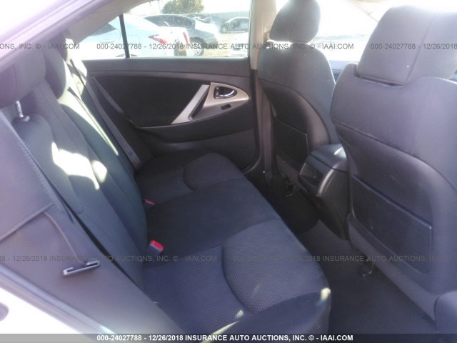 4T1BE46K38U772891 - 2008 TOYOTA CAMRY CE/LE/XLE/SE SILVER photo 8