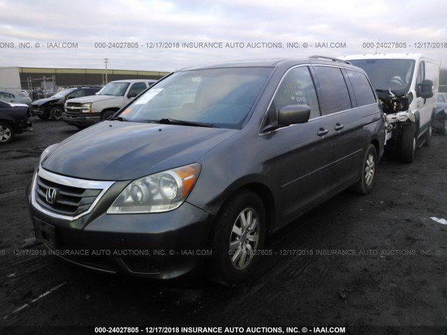 5FNRL38618B021283 - 2008 HONDA ODYSSEY EXL GRAY photo 2