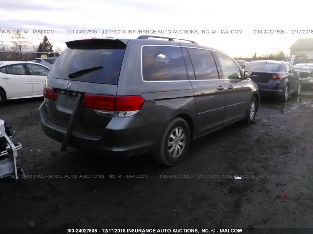 5FNRL38618B021283 - 2008 HONDA ODYSSEY EXL GRAY photo 4