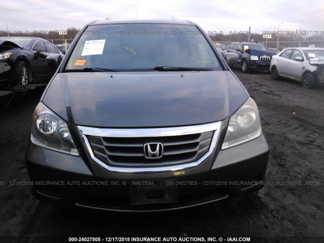 5FNRL38618B021283 - 2008 HONDA ODYSSEY EXL GRAY photo 6