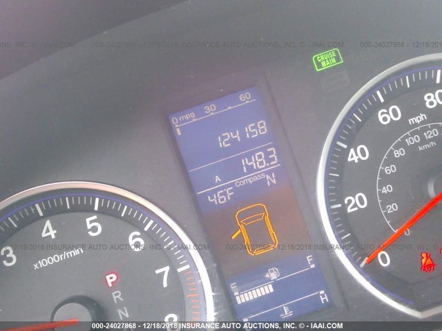 JHLRE4H79AC009168 - 2010 HONDA CR-V EXL Light Blue photo 7