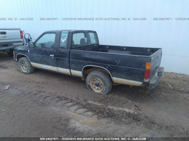 1N6SD16S1PC357852 - 1993 NISSAN TRUCK KING CAB BLACK photo 3