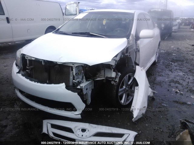 5YFBU4EE0DP100538 - 2013 TOYOTA COROLLA S/LE WHITE photo 6