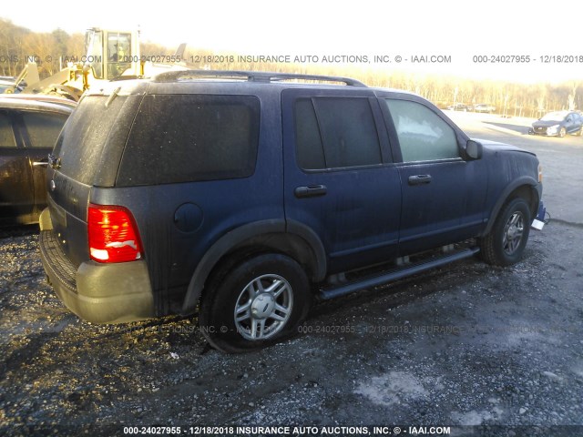 1FMZU62K73UB31111 - 2003 FORD EXPLORER XLS/XLS SPORT BLUE photo 4