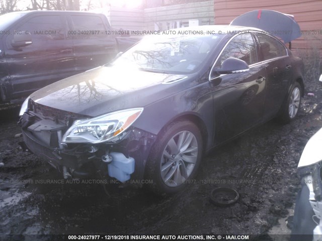 2G4GS5GX0G9188426 - 2016 BUICK REGAL PREMIUM BLACK photo 2