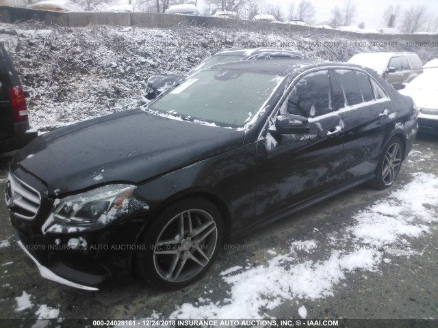 WDDHF9BB1EA938195 - 2014 MERCEDES-BENZ E 550 4MATIC BLACK photo 2