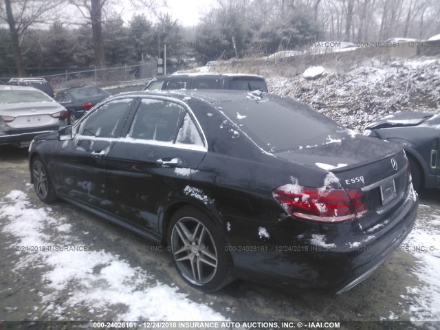 WDDHF9BB1EA938195 - 2014 MERCEDES-BENZ E 550 4MATIC BLACK photo 3