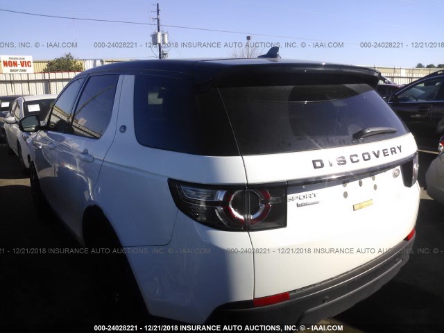 SALCT2BG9GH602488 - 2016 LAND ROVER DISCOVERY SPORT HSE LUXURY WHITE photo 3