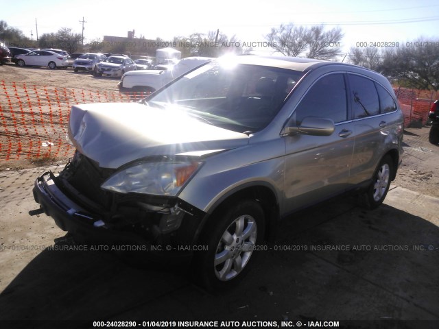 JHLRE38728C051055 - 2008 HONDA CR-V EXL GOLD photo 2