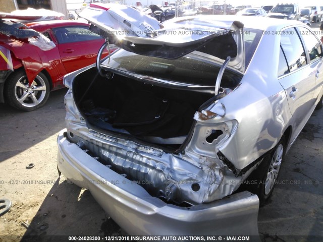 4T4BF1FK5CR260558 - 2012 TOYOTA CAMRY SE/LE/XLE 银色 照片 6