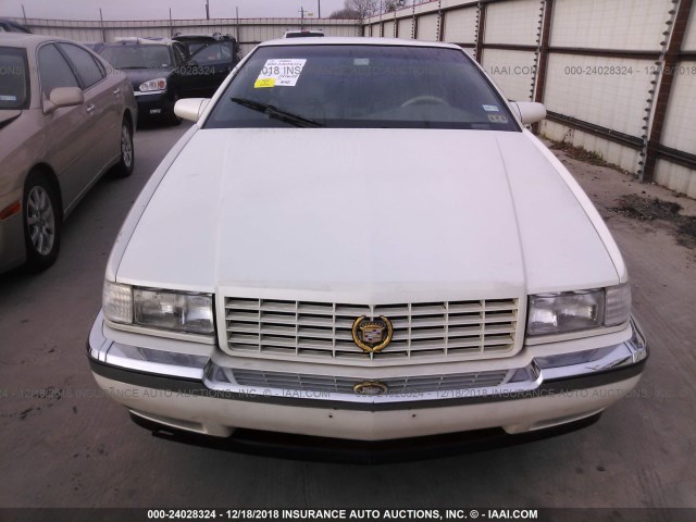 1G6ET129XRU620667 - 1994 CADILLAC ELDORADO TOURING WHITE photo 6