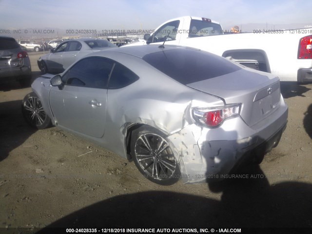 JF1ZNAA15D2705706 - 2013 TOYOTA SCION FR-S SILVER photo 3