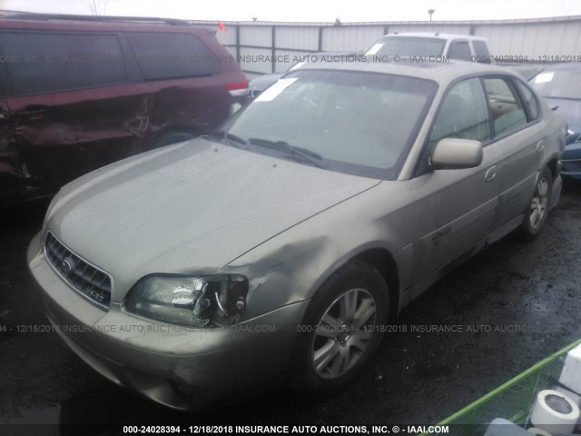 4S3BE896X47202728 - 2004 SUBARU LEGACY OUTBACK 3.0 H6/3.0 H6 VDC BEIGE photo 2