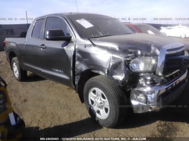 5TFRM5F13CX045583 - 2012 TOYOTA TUNDRA DOUBLE CAB SR5 BLACK photo 1