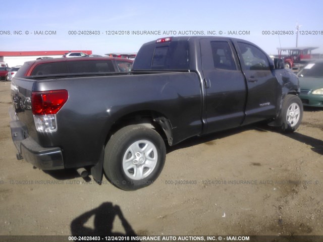 5TFRM5F13CX045583 - 2012 TOYOTA TUNDRA DOUBLE CAB SR5 BLACK photo 4