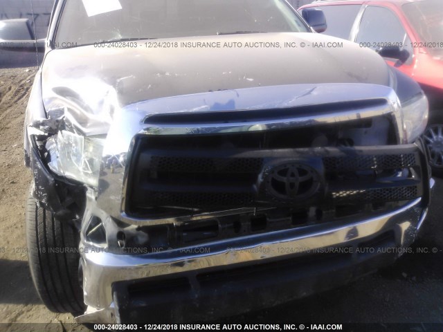 5TFRM5F13CX045583 - 2012 TOYOTA TUNDRA DOUBLE CAB SR5 BLACK photo 6