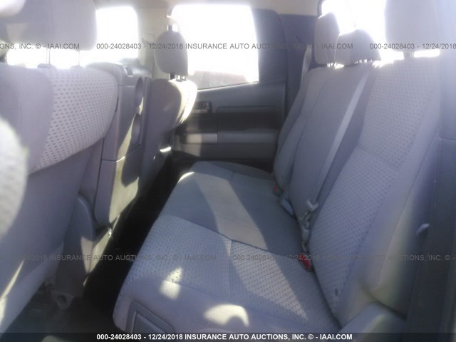 5TFRM5F13CX045583 - 2012 TOYOTA TUNDRA DOUBLE CAB SR5 BLACK photo 8