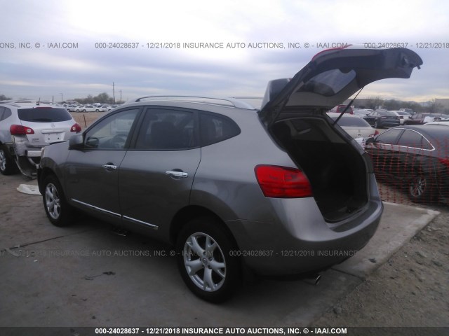 JN8AS5MVXBW254871 - 2011 NISSAN ROGUE S/SV/KROM GRAY photo 3