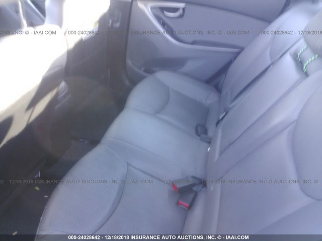 KMHDH4AE0DU637878 - 2013 HYUNDAI ELANTRA GLS/LIMITED SILVER photo 8