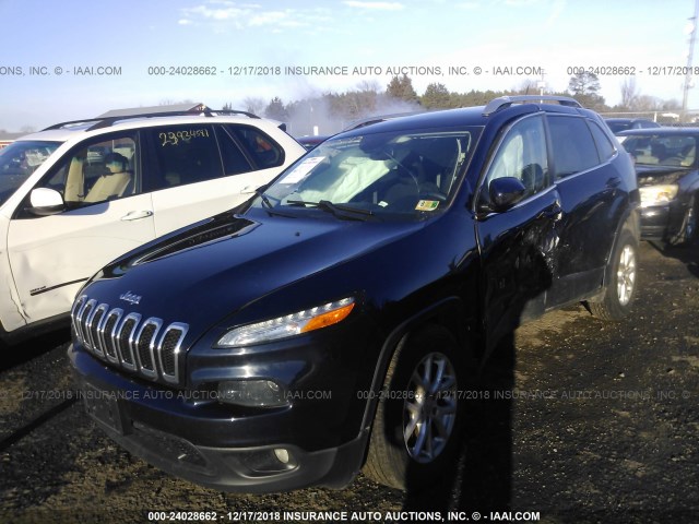 1C4PJMCB0GW196738 - 2016 JEEP CHEROKEE LATITUDE BLUE photo 2