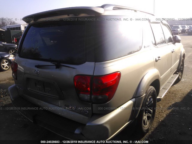 5TDBT48A15S250534 - 2005 TOYOTA SEQUOIA LIMITED GOLD photo 4