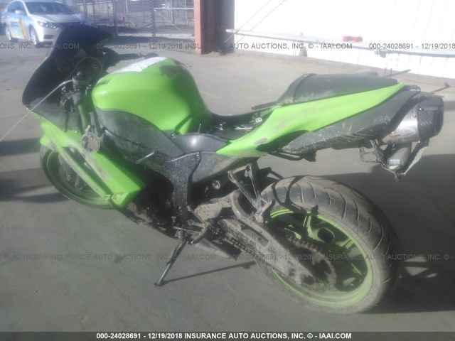 JKAZX4P178A045560 - 2008 KAWASAKI ZX600 P GREEN photo 3