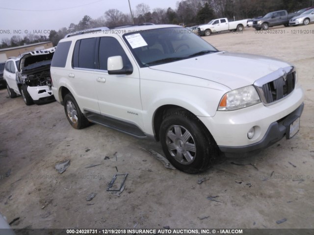 5LMEU68H84ZJ22252 - 2004 LINCOLN AVIATOR 白色 照片 1