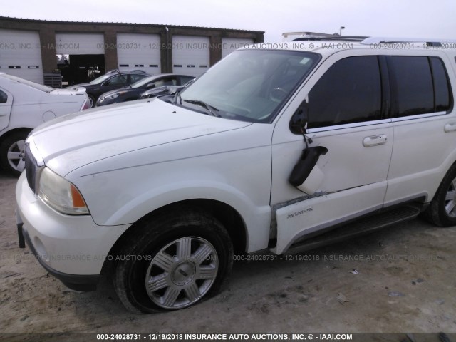 5LMEU68H84ZJ22252 - 2004 LINCOLN AVIATOR 白色 照片 6