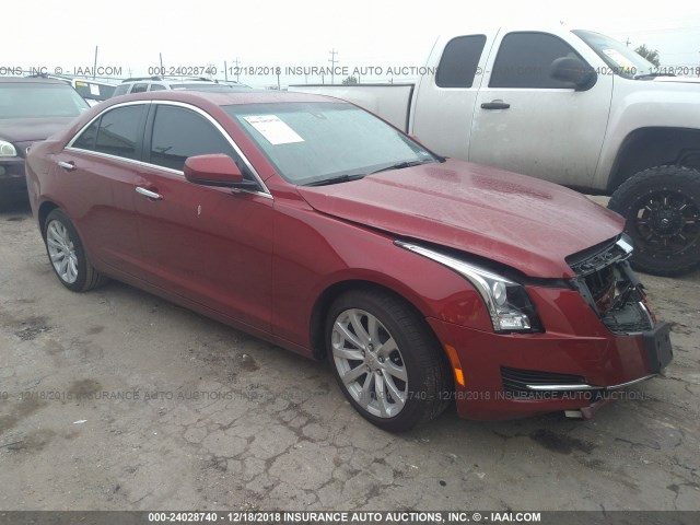 1G6AA5RX4J0182966 - 2018 CADILLAC ATS RED photo 1