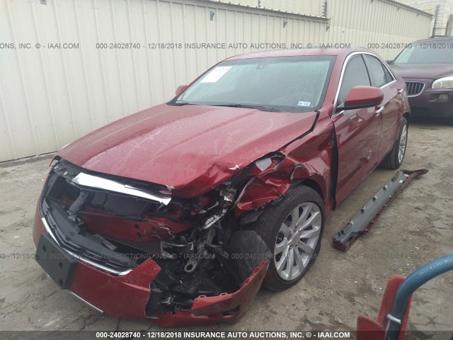 1G6AA5RX4J0182966 - 2018 CADILLAC ATS RED photo 2