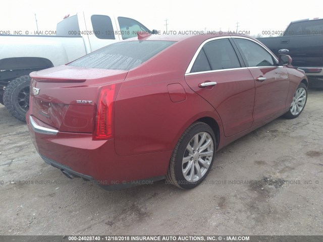 1G6AA5RX4J0182966 - 2018 CADILLAC ATS RED photo 4