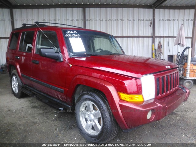 1J8HH48K96C206619 - 2006 JEEP COMMANDER Qırmızı foto 1