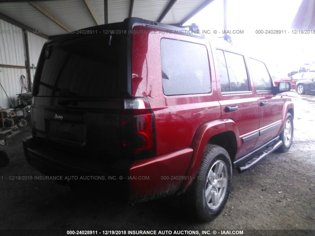 1J8HH48K96C206619 - 2006 JEEP COMMANDER Qırmızı foto 4