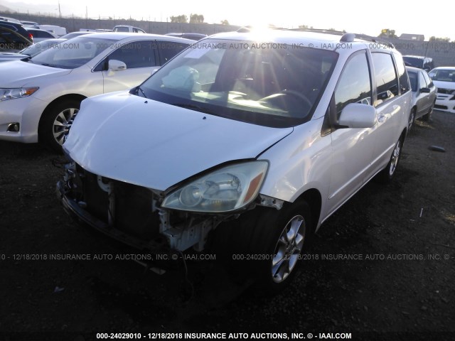 5TDZA22C95S250302 - 2005 TOYOTA SIENNA XLE/XLE LIMITED WHITE photo 2