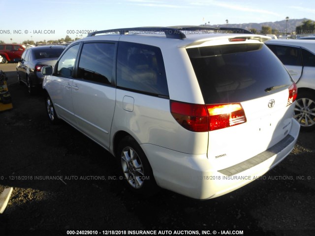 5TDZA22C95S250302 - 2005 TOYOTA SIENNA XLE/XLE LIMITED WHITE photo 3