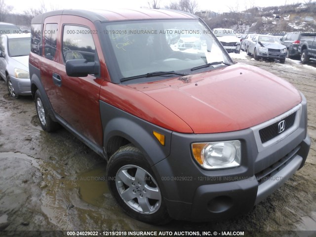 5J6YH28593L051422 - 2003 HONDA ELEMENT EX ORANGE photo 1