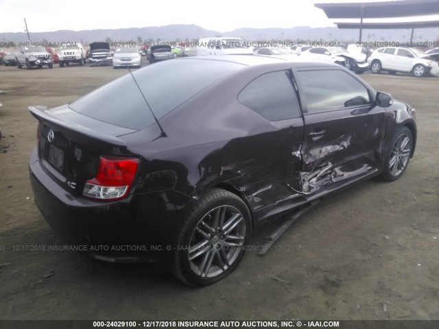 JTKJF5C73C3030985 - 2012 TOYOTA SCION TC 紫色 照片 4