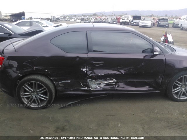 JTKJF5C73C3030985 - 2012 TOYOTA SCION TC 紫色 照片 6