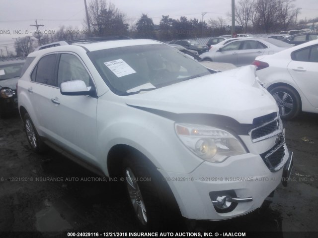 2GNALFEC6B1321167 - 2011 CHEVROLET EQUINOX LTZ WHITE photo 1