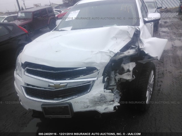 2GNALFEC6B1321167 - 2011 CHEVROLET EQUINOX LTZ WHITE photo 6