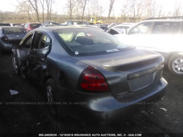 2G2WP542X51177380 - 2005 PONTIAC GRAND PRIX GRAY photo 3