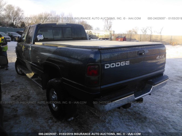 1B7KF236X1J529518 - 2001 DODGE RAM 2500 Dark Blue photo 3