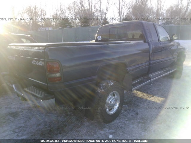 1B7KF236X1J529518 - 2001 DODGE RAM 2500 Dark Blue photo 4