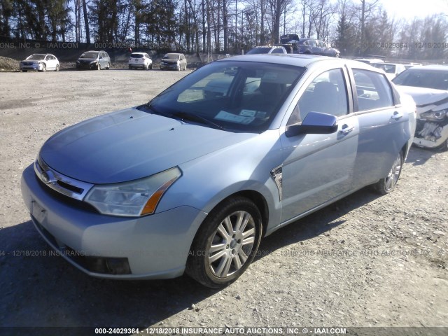 1FAHP35N38W163521 - 2008 FORD FOCUS SE/SEL/SES Light Blue photo 2