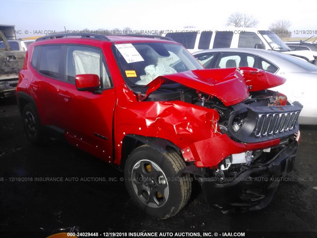 ZACCJABHXJPH71502 - 2018 JEEP RENEGADE LATITUDE RED photo 1