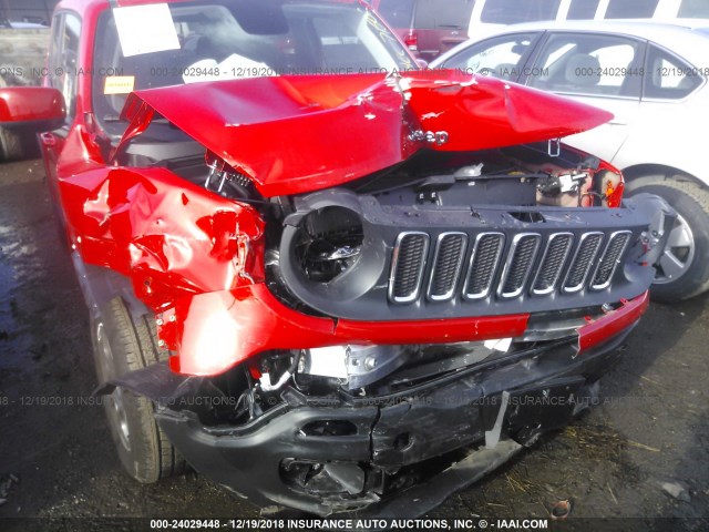 ZACCJABHXJPH71502 - 2018 JEEP RENEGADE LATITUDE RED photo 6